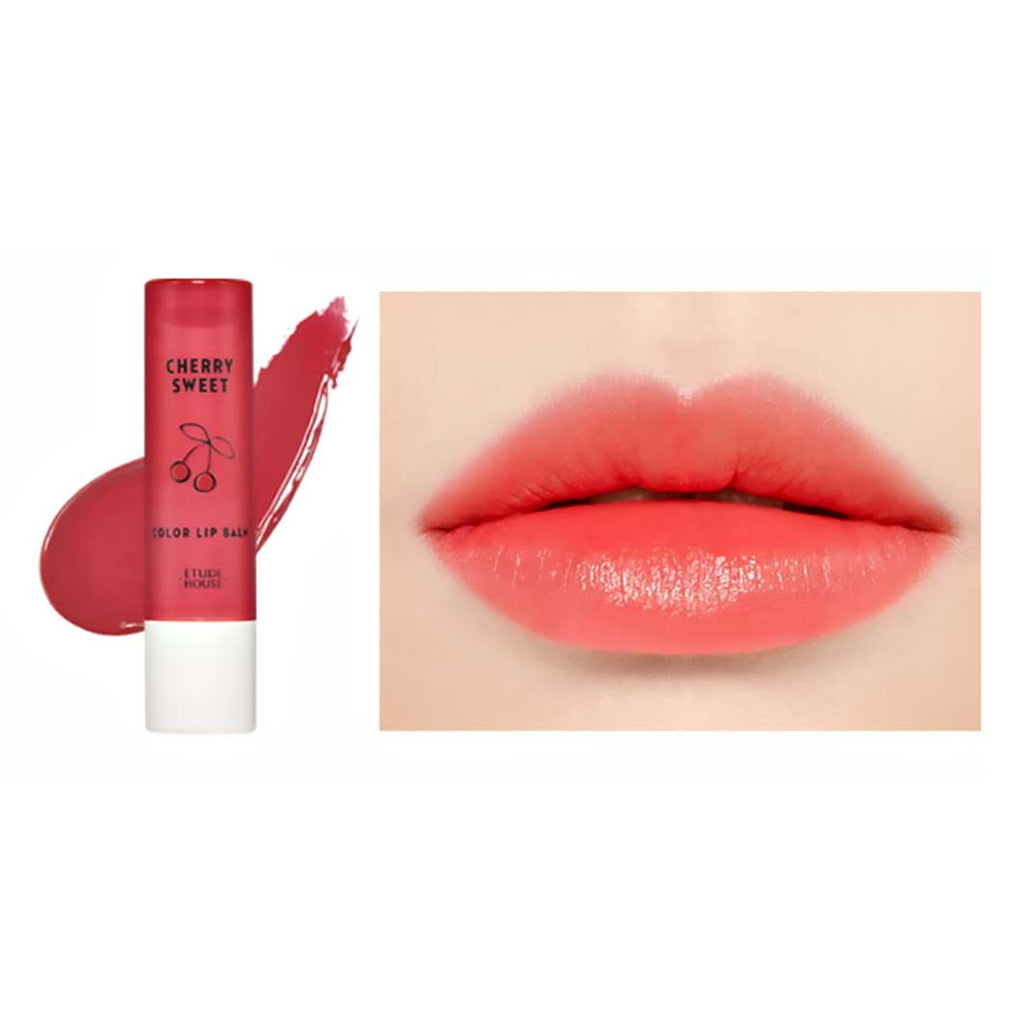 Etude Cherry Sweet Color Lip Balm - Attractive Cherry
